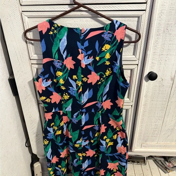 J. Crew Navy Floral Dress - Picture 3 of 4